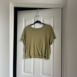 Madewell Olive Crop Top